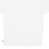 NIKE Mens White Graphic T-Shirt S Short Sleeve Crew Neck Cotton Blend Casual