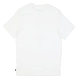 NIKE Mens White Graphic T-Shirt S Short Sleeve Crew Neck Cotton Blend Casual
