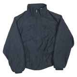 FILA Womens Navy Quilted Jacket L Polyester Blend Zip Casual Sportswear