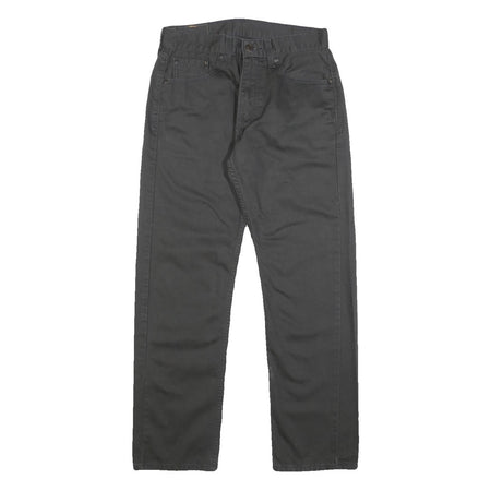 LEVI'S 505 Mens Jeans Black Regular Straight Denim Medium W30 L30 Classic Fit