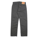 LEVI'S 505 Mens Jeans Black Regular Straight Denim Medium W30 L30 Classic Fit