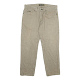 LEE Mens Jeans Beige Regular Straight Denim Cotton W36 L29 Classic Zip Pockets