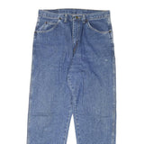 WRANGLER Mens Jeans Blue Regular Straight Denim Medium W34 L32 Classic Zip