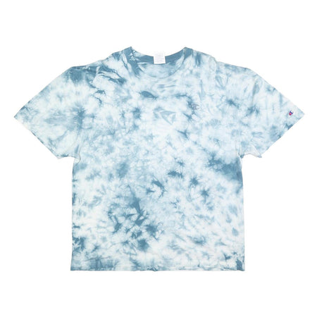 CHAMPION Mens Blue Tie Dye T-Shirt XL Short Sleeve Crew Neck Casual Cotton