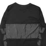 ALEXANDER WANG Mens Black Long Sleeve Crew Neck Graphic T-Shirt L