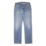 LEVI'S Mens Regular Fit Blue Denim Straight Jeans Zip W32 L32 Classic Style