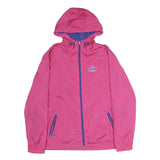 DISNEY Womens Pink & Blue Outdoor Zip Hooded Jacket XL Cotton Woven Plain