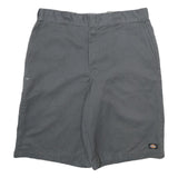 DICKIES Mens Shorts Grey Casual L W36 Workwear Pockets Polyester Blend