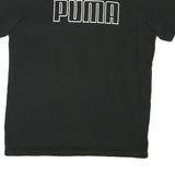 PUMA Mens Black S Graphic T-Shirt Short Sleeve Crew Neck Cotton Blend