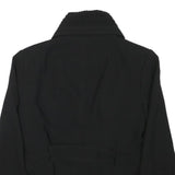 ZARA WOMAN Womens Black Button Blazer S Polyester Blend Woven Tailored Fit Plain