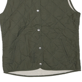 THE NORTH FACE Girls Green XL Quilted Jacket Polyester Blend Button Closure