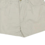 TOP Womens Shorts Beige Casual Plain S W26 Cotton Blend Summer Wear