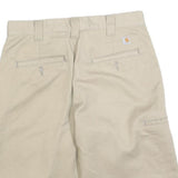 CARHARTT Mens Shorts Beige Casual Cotton Blend M W32 Workwear Utility Pockets