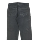 LEVI'S 501 Mens Black Regular Straight Denim Medium W30 L27 Classic Fit Jeans