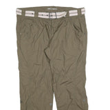 MAXI BLUE Womens Polyester Blend Relaxed Trousers W40 L32 Casual Khaki