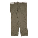 MAXI BLUE Womens Polyester Blend Relaxed Trousers W40 L32 Casual Khaki