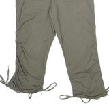 GARAGE Womens Shorts Green Casual Cotton Blend M W30 Button Closure Pockets