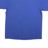 ADIDAS Mens Blue XL Cotton Blend T-Shirt Short Sleeve Crew Neck Logo Graphic