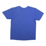 ADIDAS Mens Blue XL Cotton Blend T-Shirt Short Sleeve Crew Neck Logo Graphic