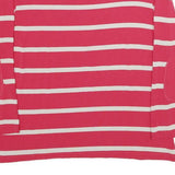 MINT VELVET Womens Pink & White Striped Top Long Sleeve Round Neck UK 18
