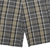 DICKIES Mens Shorts Black & Beige Checked Casual L W34 Cargo Workwear