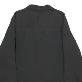 PIERO GUIDI Womens Black Cotton Blend Button Jacket M Plain Elegant Designer