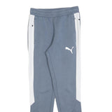 PUMA Mens Joggers Blue & White Slim Tapered S W26 L29 Sportswear Casual
