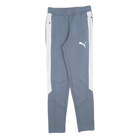 PUMA Mens Joggers Blue & White Slim Tapered S W26 L29 Sportswear Casual