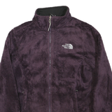 THE NORTH FACE Womens Purple Jacket S Polyester Blend Fleece Zip Up Casual