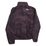 THE NORTH FACE Womens Purple Jacket S Polyester Blend Fleece Zip Up Casual