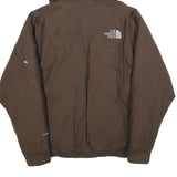 THE NORTH FACE Mens Brown Cotton Blend Zip Hooded Jacket S Casual Outdoor