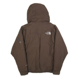 THE NORTH FACE Mens Brown Cotton Blend Zip Hooded Jacket S Casual Outdoor
