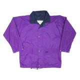 HELLY HANSEN Mens Purple & Navy Outdoor Jacket XL Polyester Blend Plain Water