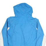 COLUMBIA Womens Blue & White Outdoor Jacket XL Polyester Blend Zip Hooded Plain