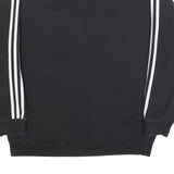 ADIDAS Womens Black Sweatshirt L Crew Neck Cotton Blend Sportswear