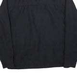KINGFIELD Mens Black Cotton Blend Jacket L Zip Classic Style Comfortable Pockets