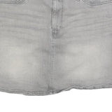 CALVIN KLEIN JEANS Womens Grey Denim Mini Skirt Cotton Blend M Casual Stylish