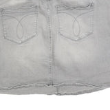 CALVIN KLEIN JEANS Womens Grey Denim Mini Skirt Cotton Blend M Casual Stylish