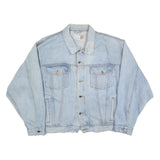 WRANGLER Mens Blue Denim Jacket 2XL Cotton Classic Button Closure Casual