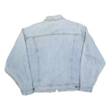 WRANGLER Mens Blue Denim Jacket 2XL Cotton Classic Button Closure Casual