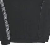 ADIDAS Mens Black Sweatshirt S Crew Neck Cotton Blend Sportswear