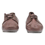 HUSH PUPPIES Derby Shoes Brown Leather Womens UK 5.5