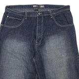SOUTHPOLE Mens Shorts Blue Denim Casual XL W38 Graphic Pocket Detail