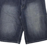 SOUTHPOLE Mens Shorts Blue Denim Casual XL W38 Graphic Pocket Detail
