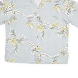 UTY Mens Blue & Yellow Floral Shirt XL Short Sleeve Button Pocket Casual Summer