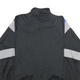PLAYCREW Mens Black & Grey Blue Colourblock Polyester Zip Jacket XL Sports