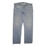 LEVI'S Mens Jeans Blue Regular Straight Denim Light W38 L32 Classic Fit Button