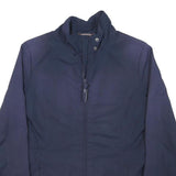 TOMMY HILFIGER Womens Navy Blue Jacket M Polyester Blend Zip Plain Casual