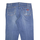 DICKIES Mens Jeans Blue Regular Straight Denim Medium W42 L27 Classic Fit