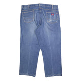 DICKIES Mens Jeans Blue Regular Straight Denim Medium W42 L27 Classic Fit